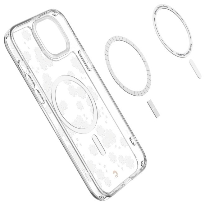 Spigen Cyrill Cecile Θήκη MagSafe - Apple iPhone 14 Plus - White Daisy Mag (ACS04940)