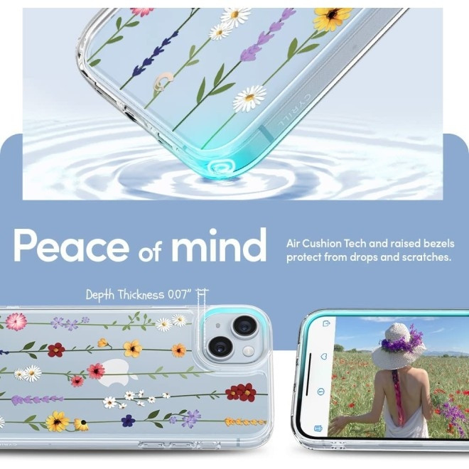 Spigen Cyrill Cecile Θήκη με Λουράκι Χειρός - Apple iPhone 14 - Flower Garden (ACS05088)
