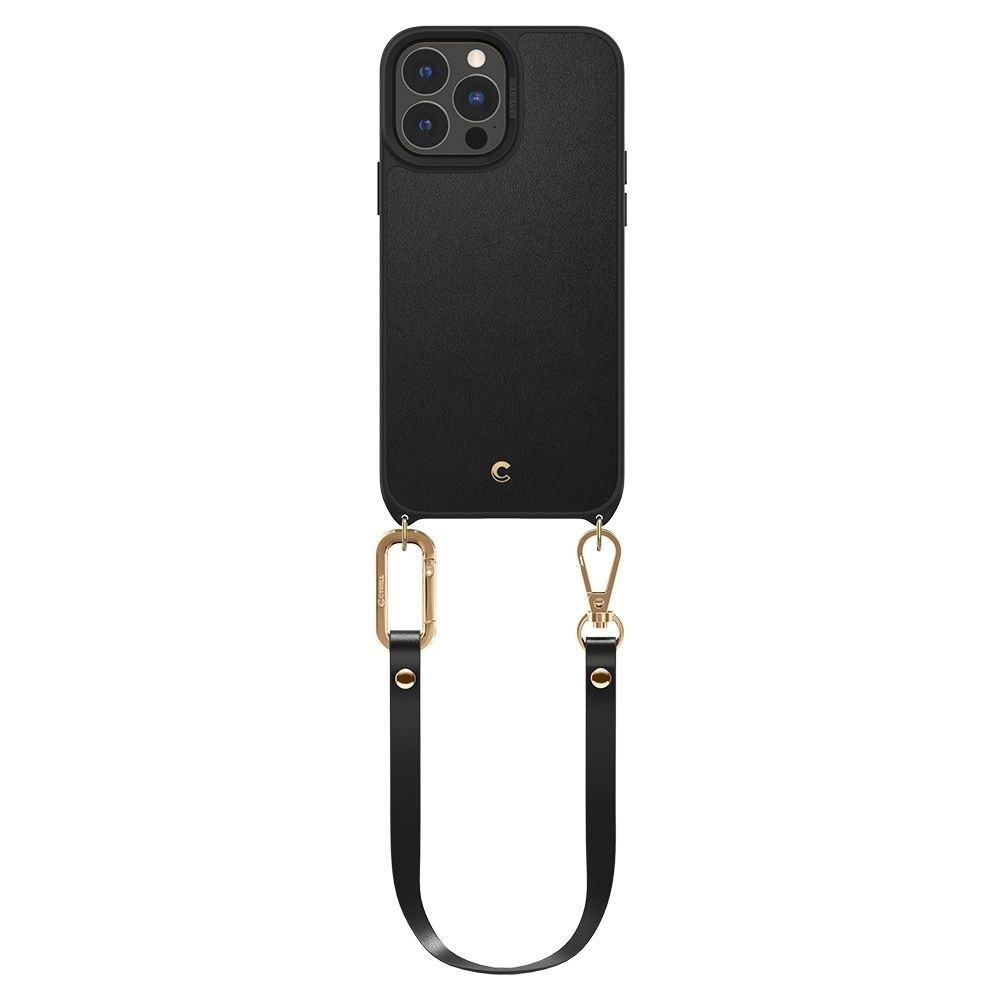 Spigen Cyrill Classic Charm Θήκη με Ρυθμιζόμενο Λουράκι Λαιμού / Χειρός Apple iPhone 13 Pro Max - Black (ACS03176)