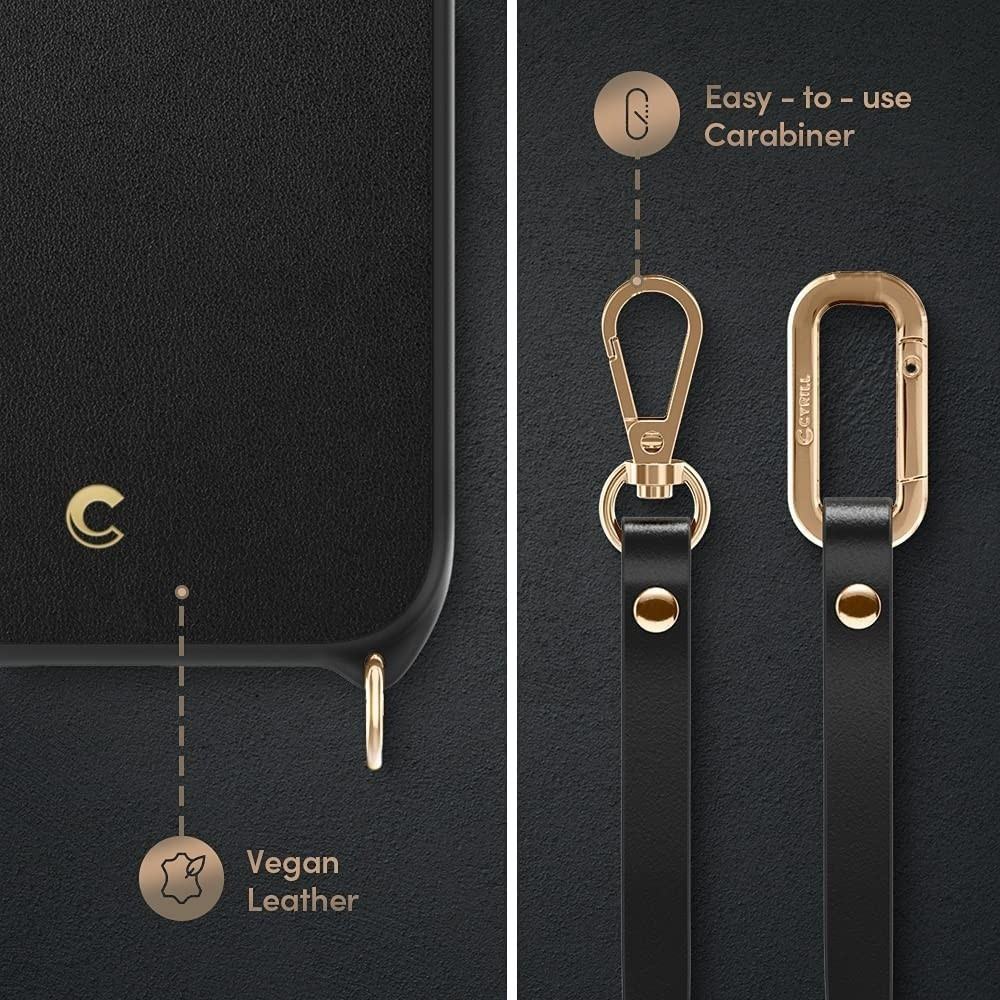 Spigen Cyrill Classic Charm Θήκη με Ρυθμιζόμενο Λουράκι Λαιμού / Χειρός Apple iPhone 13 Pro Max - Black (ACS03176)