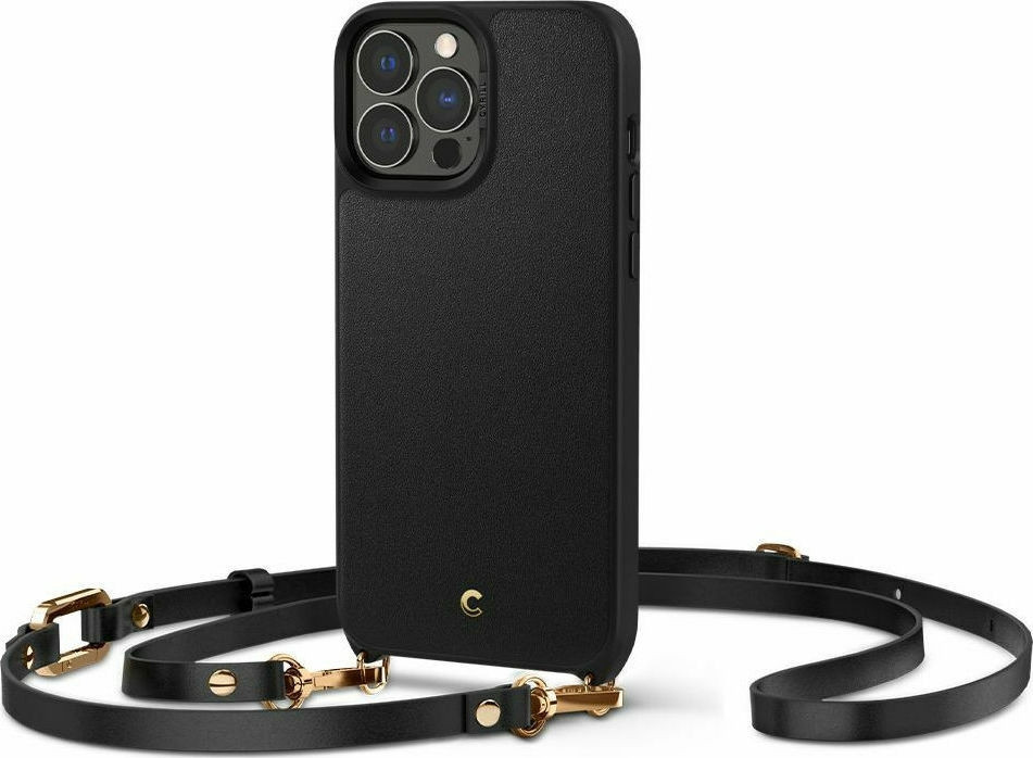 Spigen Cyrill Classic Charm Θήκη με Ρυθμιζόμενο Λουράκι Λαιμού / Χειρός Apple iPhone 13 Pro Max - Black (ACS03176)