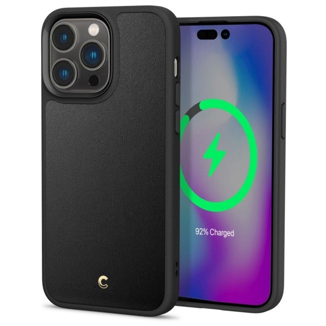 Spigen Cyrill Kajuk Mag Θήκη MagSafe με Λουράκι Χειρός - Apple iPhone 14 Pro Max - Black (ACS04879)