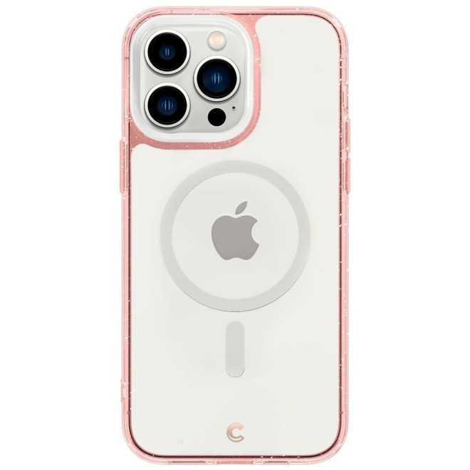 Spigen Cyrill Shine Mag - Σετ Θήκη MagSafe / 2 x Tempered Glass / Λουράκι Χειρός - Apple iPhone 14 Pro - Rose Glitter (ACS05021)