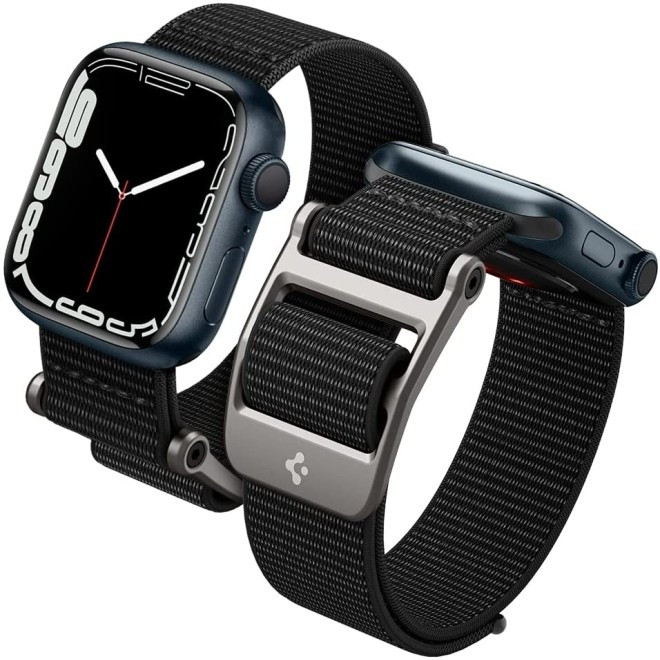 Spigen DuraPro Flex Υφασμάτινο Λουράκι Apple Watch SE/7/6/5/4/3 (45/44/42mm) - Black (AMP02465)