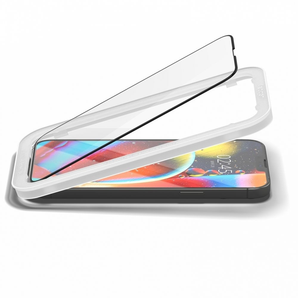 Spigen GLAS.tR ALIGNmaster - Αντιχαρακτικό Fullface Γυάλινο Tempered Glass Apple iPhone 13 Pro Max - 2 Τεμάχια - Black (AGL03377)