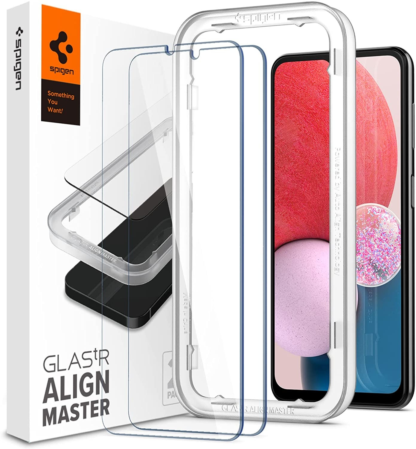 Spigen GLAS.tR ALIGNmaster - Αντιχαρακτικό Γυάλινο Tempered Glass Samsung Galaxy A13 5G - Clear - 2 Τεμάχια (AGL04280)