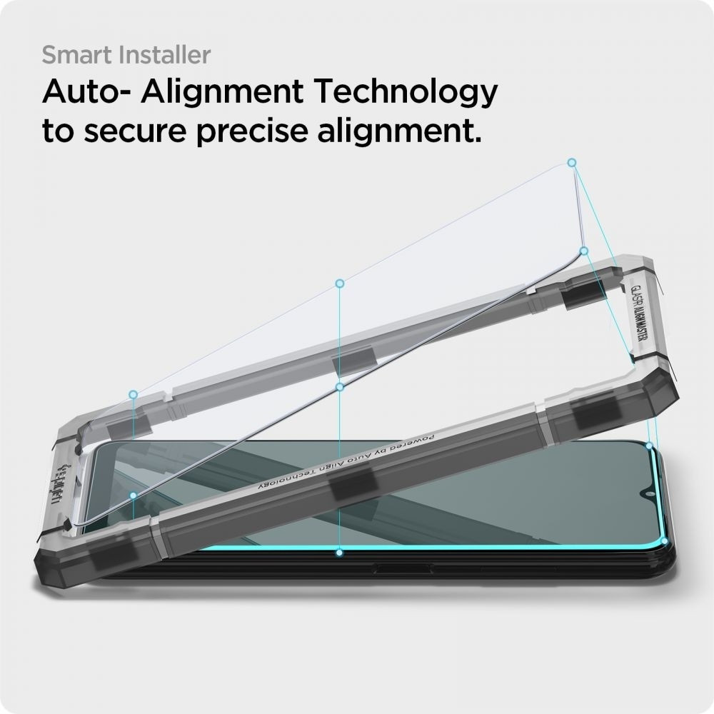 Spigen GLAS.tR ALIGNmaster - Αντιχαρακτικό Γυάλινο Tempered Glass Samsung Galaxy A22 5G - Clear - 2 Τεμάχια (AGL03011)