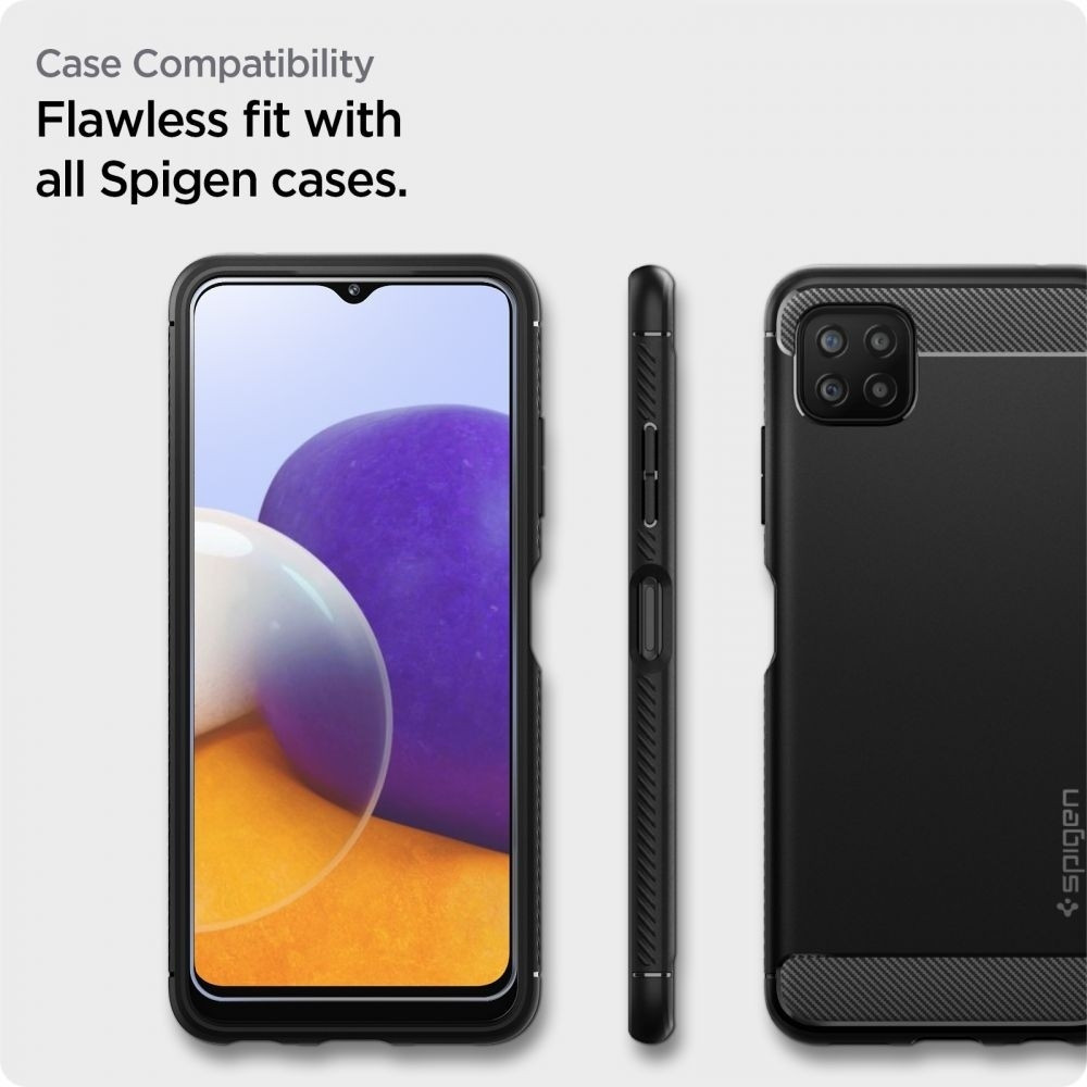 Spigen GLAS.tR ALIGNmaster - Αντιχαρακτικό Γυάλινο Tempered Glass Samsung Galaxy A22 5G - Clear - 2 Τεμάχια (AGL03011)