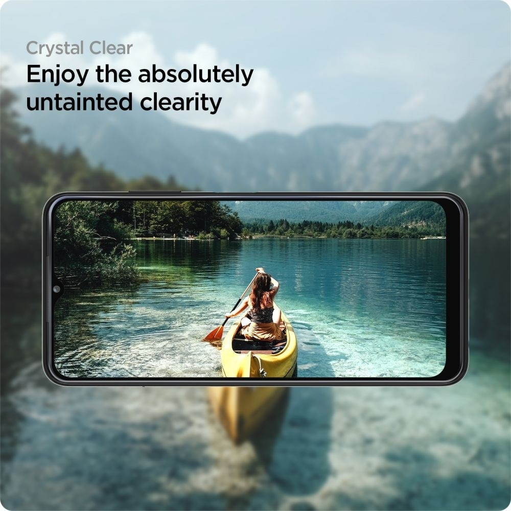 Spigen GLAS.tR ALIGNmaster - Αντιχαρακτικό Γυάλινο Tempered Glass Samsung Galaxy A22 5G - Clear - 2 Τεμάχια (AGL03011)