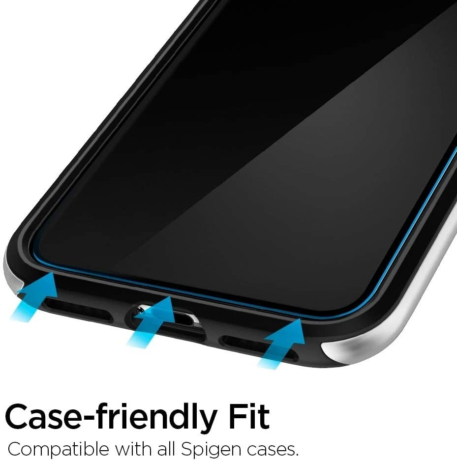 Spigen GLAS.tR ALIGNmaster Slim Tempered Glass - Αντιχαρακτικό Γυαλί Οθόνης Apple iPhone 11 / XR - 2 Τεμάχια - Clear (AGL00101)