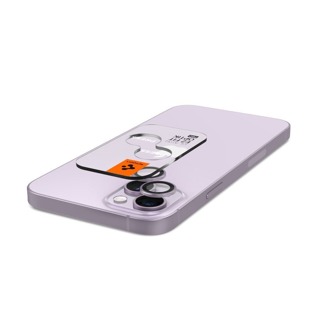 Spigen GLAS.tR EZ Fit OPTIK Pro Camera Lens Protector - Αντιχαρακτικό Προστατευτικό Γυαλί για Φακό Κάμερας Apple iPhone 14 / 14 Plus - 2 Τεμάχια - Blue (AGL05602)