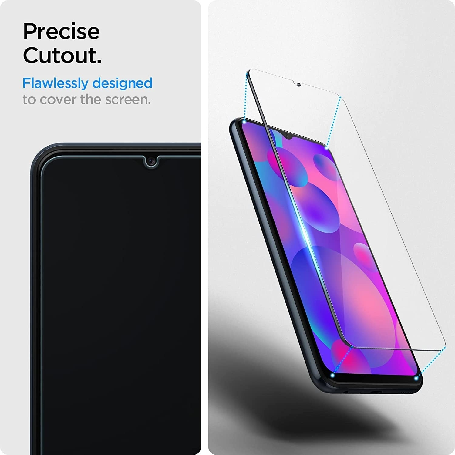 Spigen GLAS.tR Slim Premium Tempered Glass - Αντιχαρακτικό Γυαλί Οθόνης Samsung Galaxy M23 / M33 - Clear - 2 Τεμάχια (AGL04308)