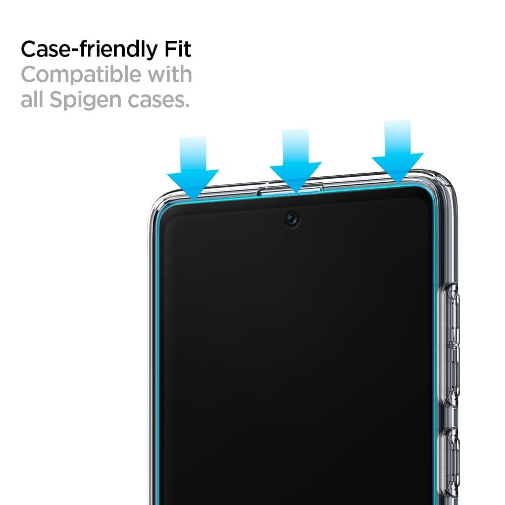 Spigen Fullface Tempered Glass Samsung Galaxy A71 5G GLAS.tR Slim - Black (AGL01049)