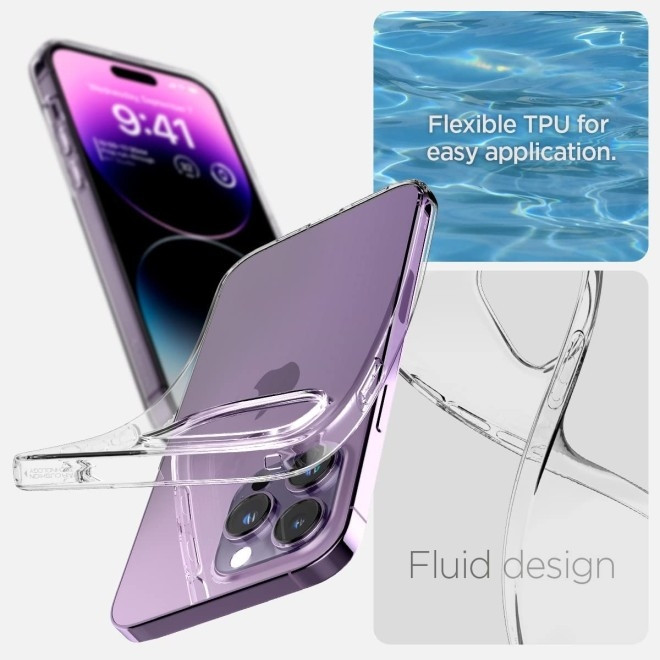 Spigen Liquid Crystal Θήκη Σιλικόνης Apple iPhone 14 Pro Max - Crystal Clear (ACS04809)