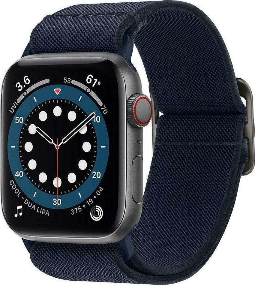 Spigen Lite Fit Υφασμάτινο Λουράκι Apple Watch SE/7/6/5/4/3 (45/44/42mm) - Navy (AMP02287)