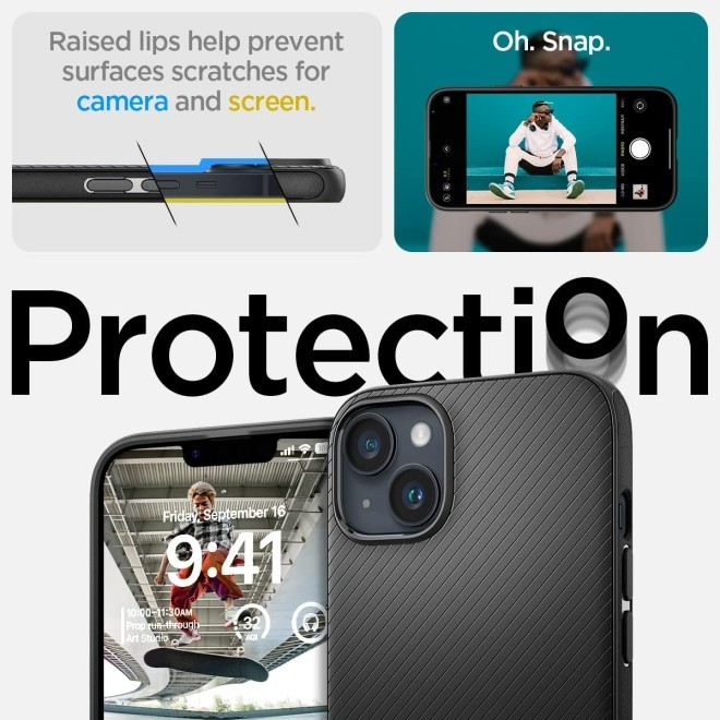 Spigen Mag Armor MagFit - Θήκη Σιλικόνης MagSafe Apple iPhone 14 - Matte Black (ACS05065)