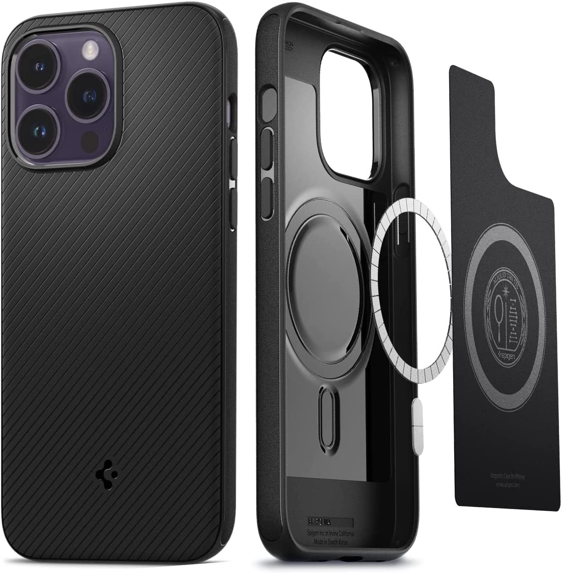 Spigen Mag Armor MagFit - Θήκη Σιλικόνης MagSafe Apple iPhone 14 - Matte Black (ACS05065)