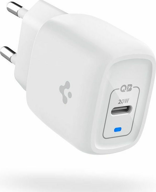 Spigen PE2009EU PowerArc ArcStation Pro - Ταχυφορτιστής Ταξιδιού με 1 x Type-C - 20W - White (ACH02071)