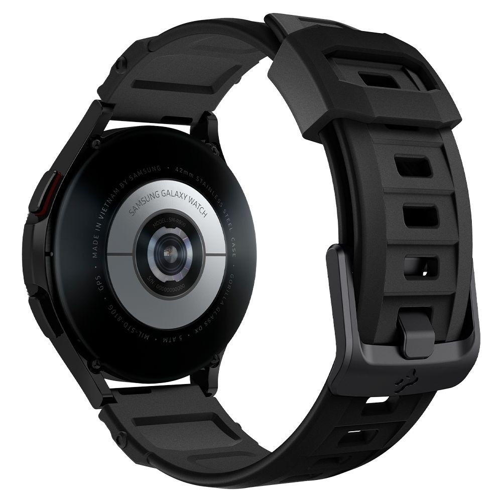 Spigen Rugged Band Λουράκι Σιλικόνης (20mm) Samsung Galaxy Watch 4 / Classic 4 - Matte Black (AMP04031)