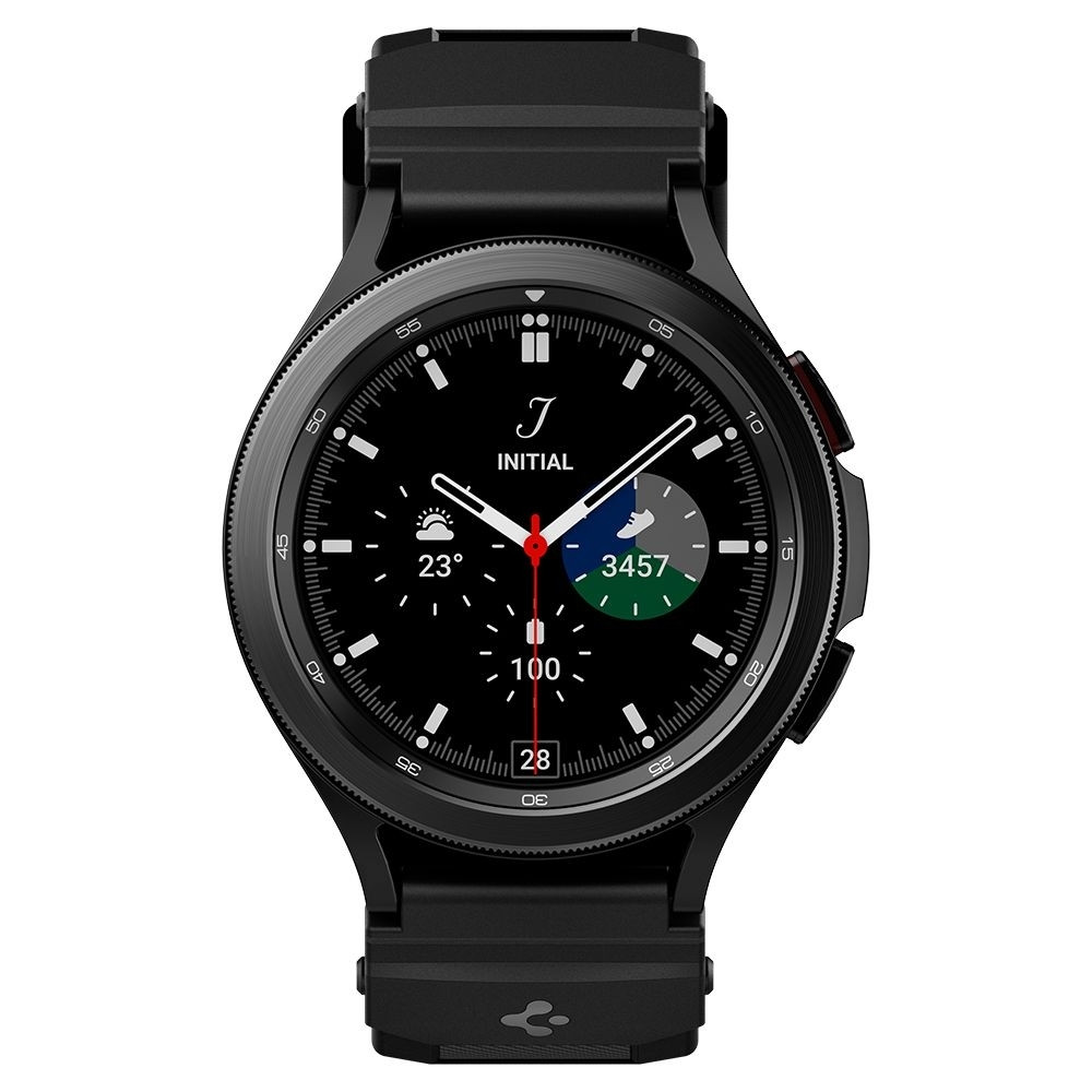 Spigen Rugged Band Λουράκι Σιλικόνης (20mm) Samsung Galaxy Watch 4 / Classic 4 - Matte Black (AMP04031)