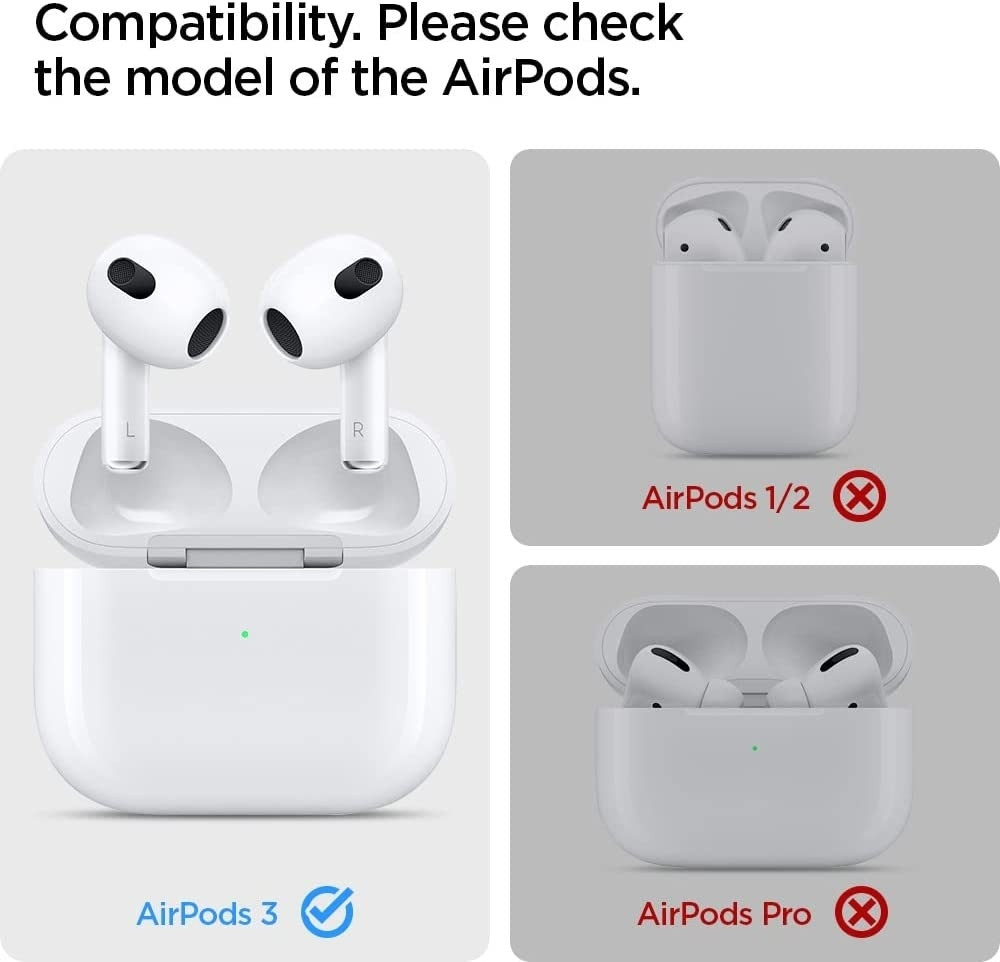Spigen Silicone Fit - Σκληρή Θήκη Apple AirPods 3rd Gen - Apple Mint (ASD02901) 