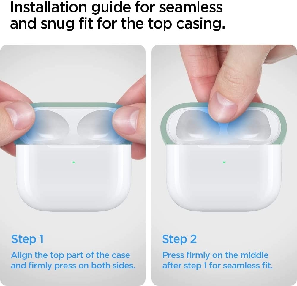 Spigen Silicone Fit - Σκληρή Θήκη Apple AirPods 3rd Gen - Apple Mint (ASD02901) 
