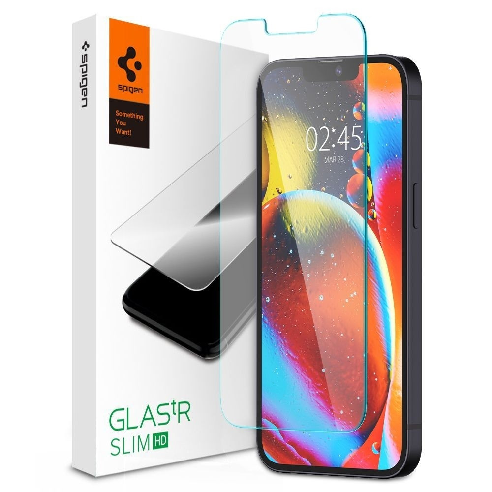 Spigen Tempered Glass GLAS.tR Slim HD - Αντιχαρακτικό Γυαλί Οθόνης Apple iPhone 13 mini - Clear (AGL03403)