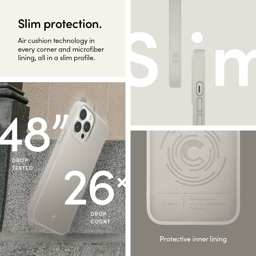 Spigen Θήκη Cyrill Leather Brick Apple iPhone 13 Pro Max - Cream (ACS03174)