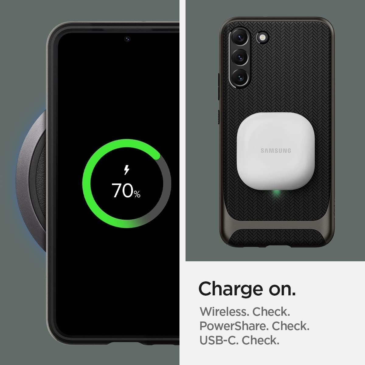 Spigen Θήκη Neo Hybrid Samsung Galaxy S22 5G - Gunmetal (ACS03993)