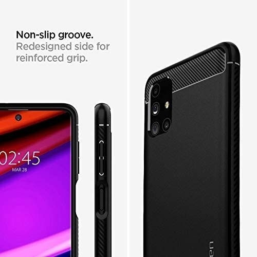 Spigen Θήκη Rugged Armor Samsung Galaxy M51 - Matte Black (ACS01457)