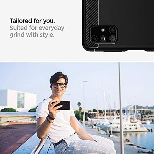 Spigen Θήκη Rugged Armor Samsung Galaxy M51 - Matte Black (ACS01457)