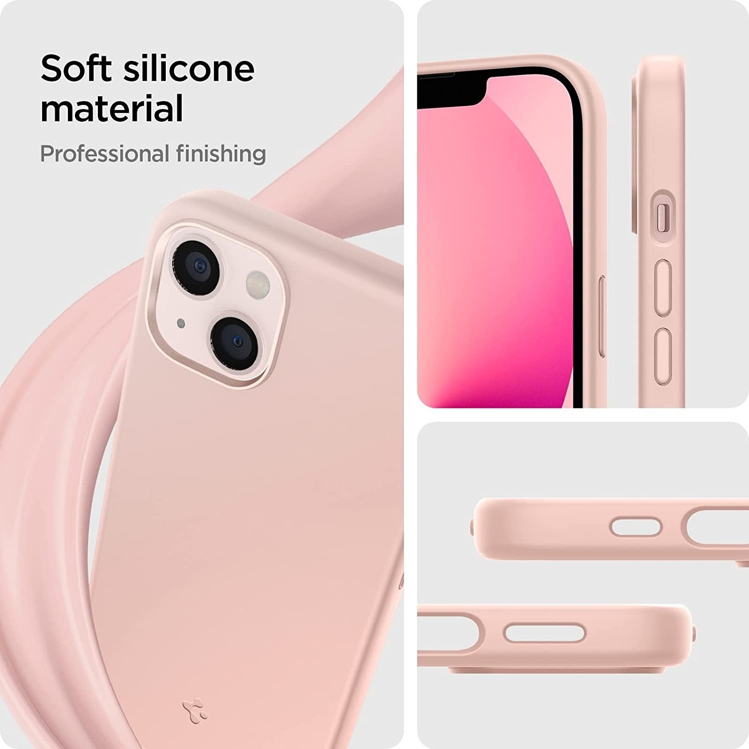 Spigen Θήκη Silicone Fit Apple iPhone 13 - Pink (ACS03898)
