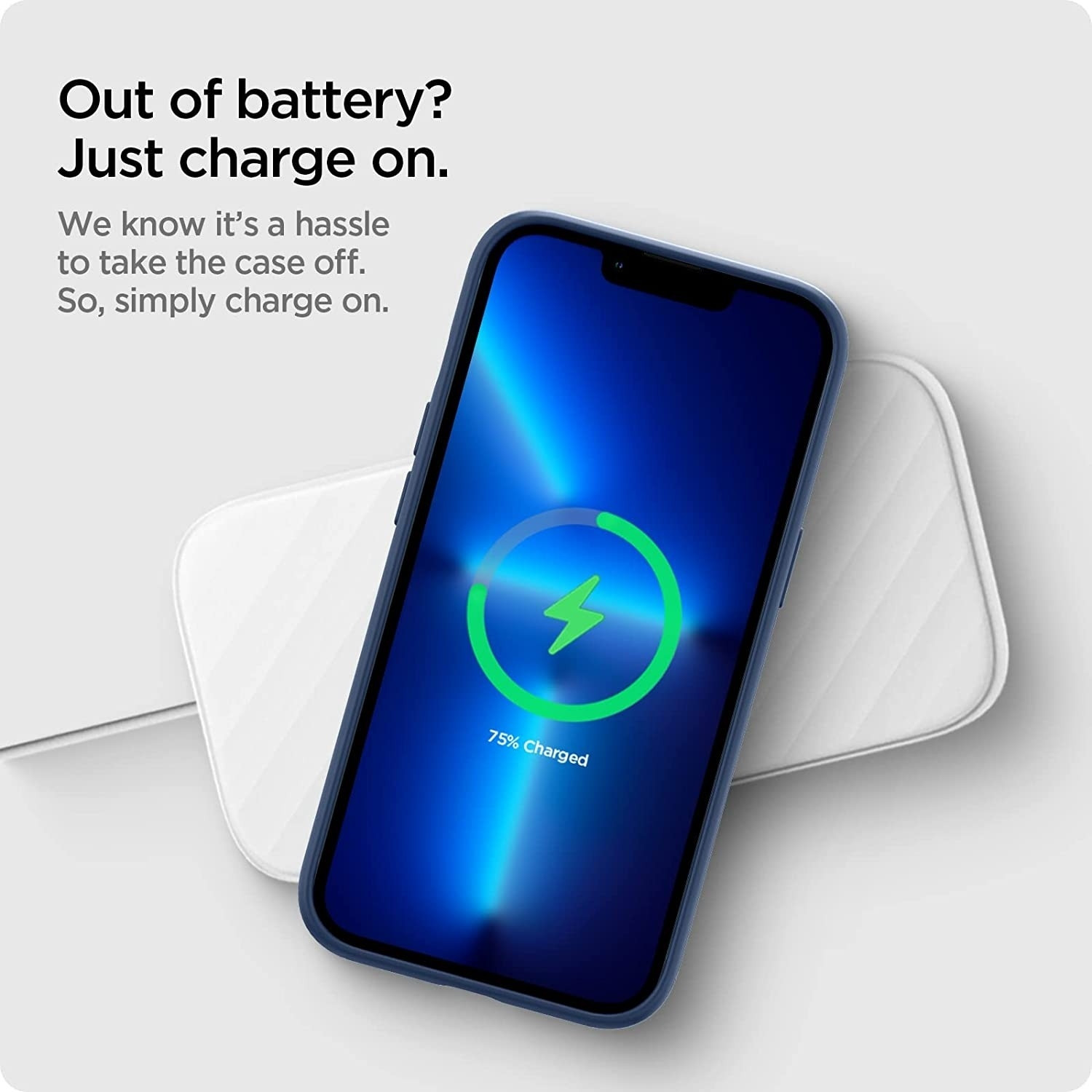 Spigen Θήκη Silicone Fit Apple iPhone 13 Pro - Navy Blue (ACS03285)