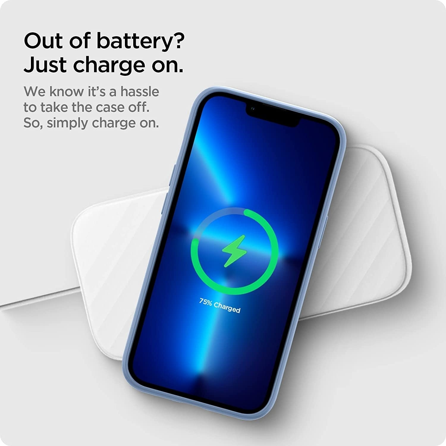 Spigen Θήκη Silicone Fit Apple iPhone 13 Pro - Sierra Blue (ACS03908)