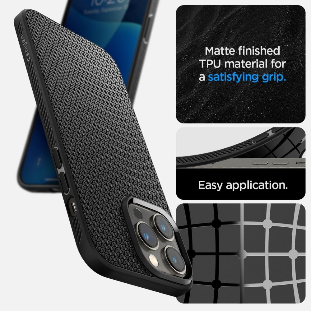 Spigen Θήκη Σιλικόνης Liquid Air - Apple iPhone 14 Pro - Matte Black (ACS04957)
