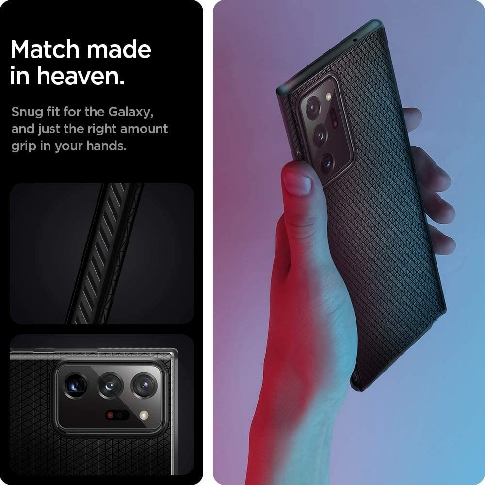 Spigen Θήκη Σιλικόνης Liquid Air - Samsung Galaxy Note 20 Ultra - Matte Black (ACS01392)
