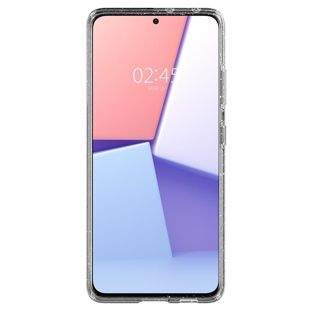 Spigen Θήκη Σιλικόνης Liquid Crystal Glitter - Samsung Galaxy S21 Ultra 5G - Crystal Quartz (ACS02348)