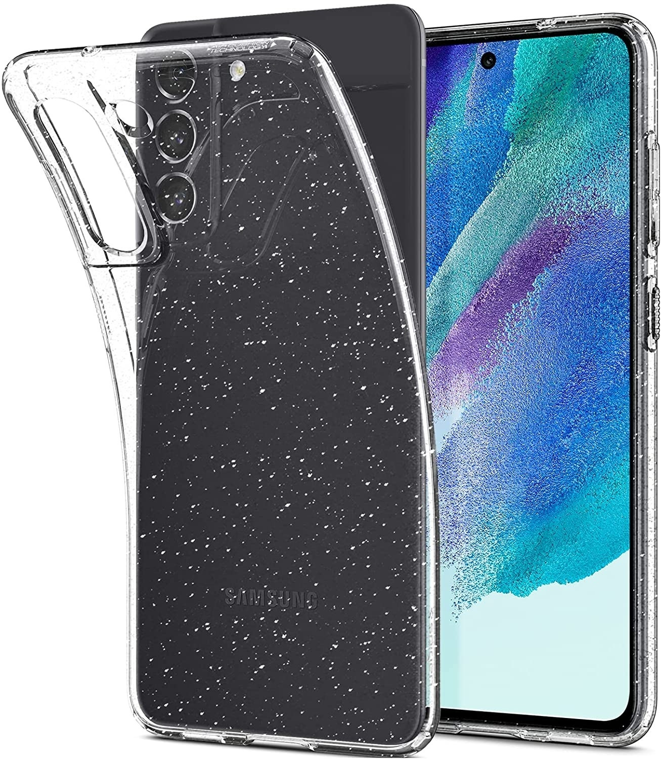 Spigen Θήκη Σιλικόνης Liquid Crystal Glitter - Samsung Galaxy S21 FE 5G - Crystal Quartz (ACS03056)