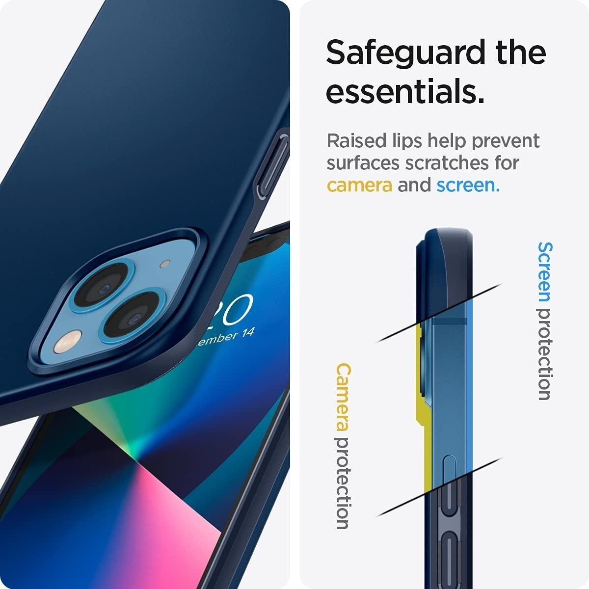 Spigen Θήκη Thin Fit Apple iPhone 13 - Navy Blue (ACS03512)