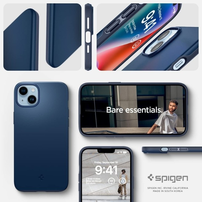 Spigen Θήκη Thin Fit - Apple iPhone 14 - Navy Blue (ACS04790)