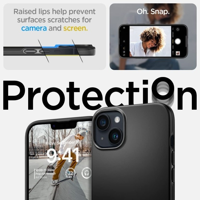 Spigen Θήκη Thin Fit - Apple iPhone 14 Plus - Black (ACS04773)