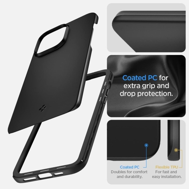 Spigen Θήκη Thin Fit - Apple iPhone 14 Pro Max - Black (ACS04766)