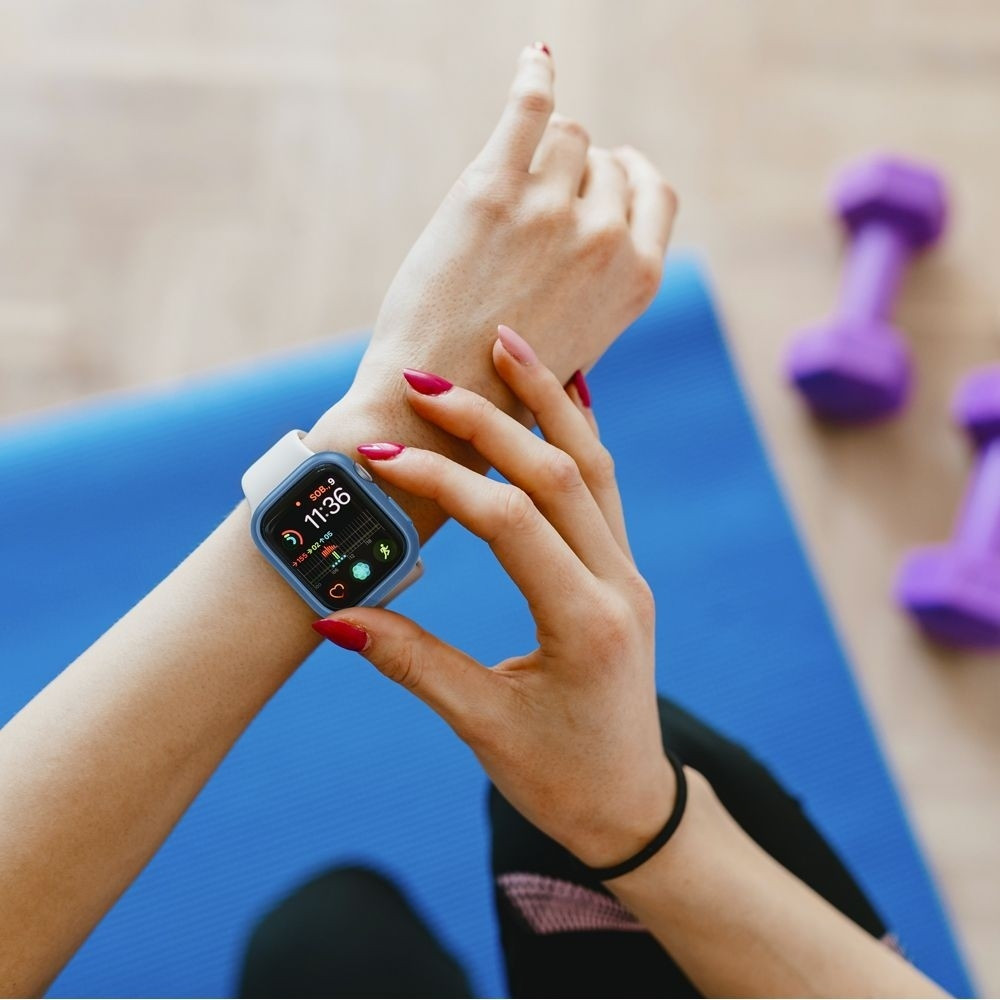 Spigen Θήκη Thin Fit Apple Watch 7 41mm - Blue (ACS04186)