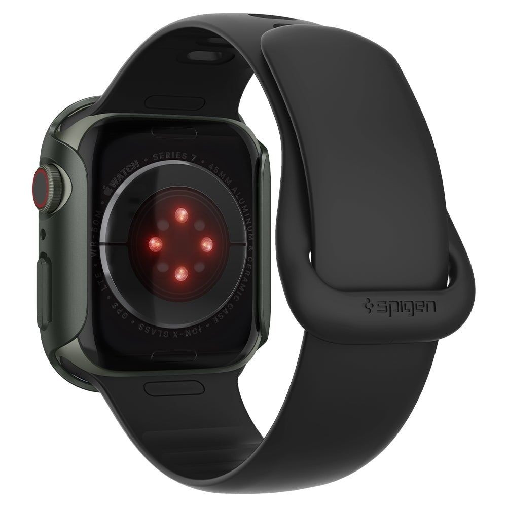 Spigen Θήκη Thin Fit Apple Watch 7 45mm - Military Green (ACS04175)