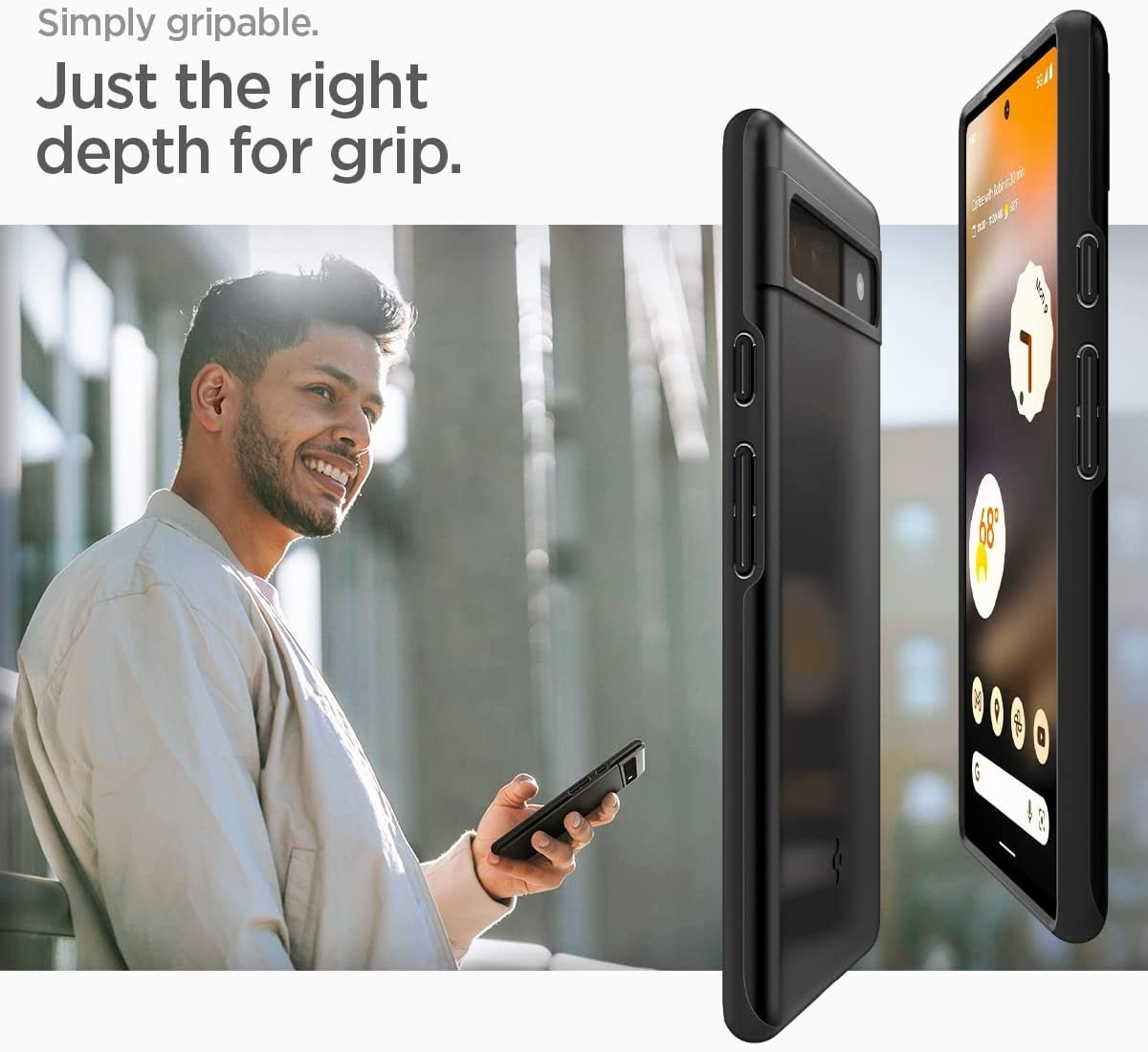 Spigen Θήκη Thin Fit - Google Pixel 6a - Black (ACS04473)