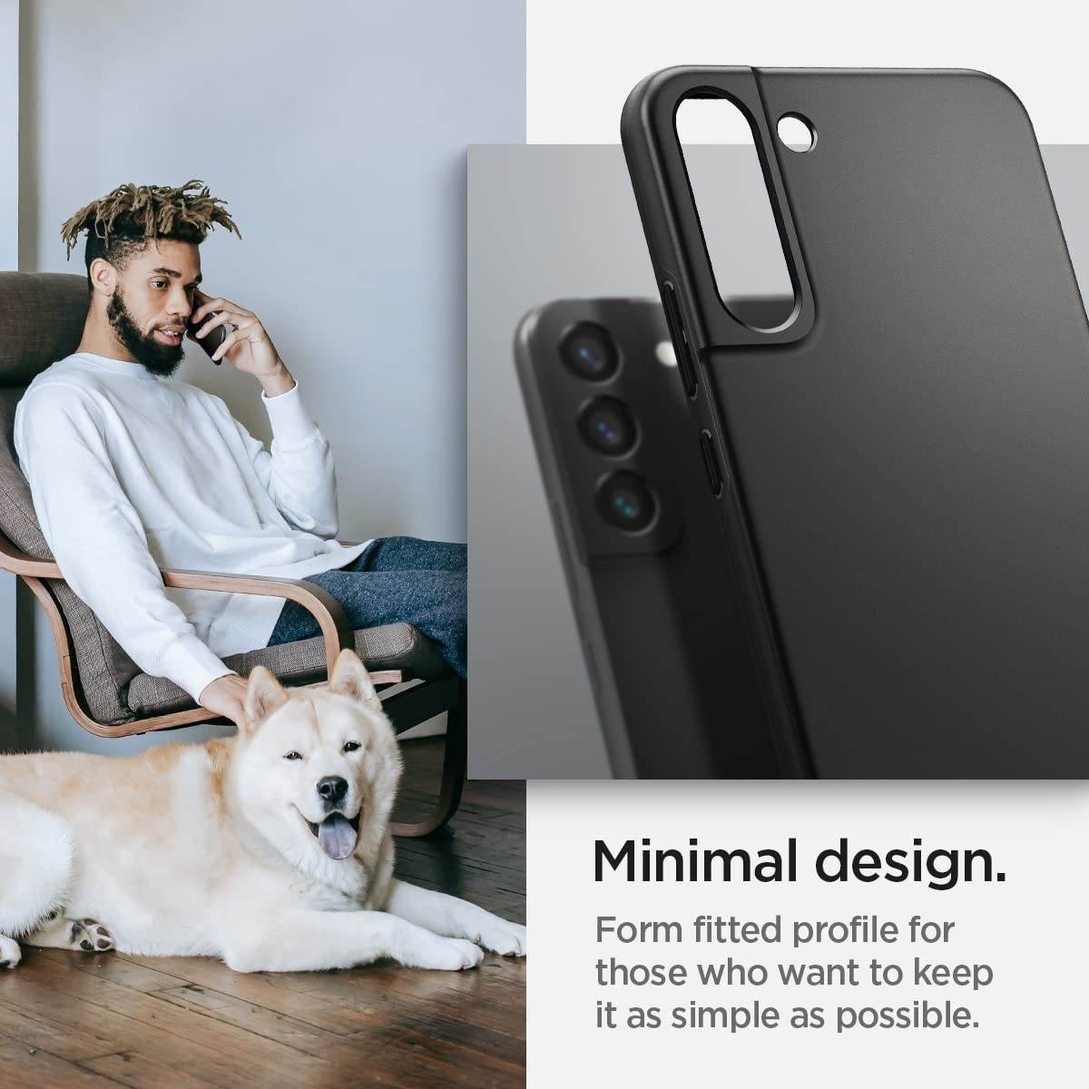 Spigen Θήκη Thin Fit - Samsung Galaxy S22 Plus 5G - Black (ACS03949)