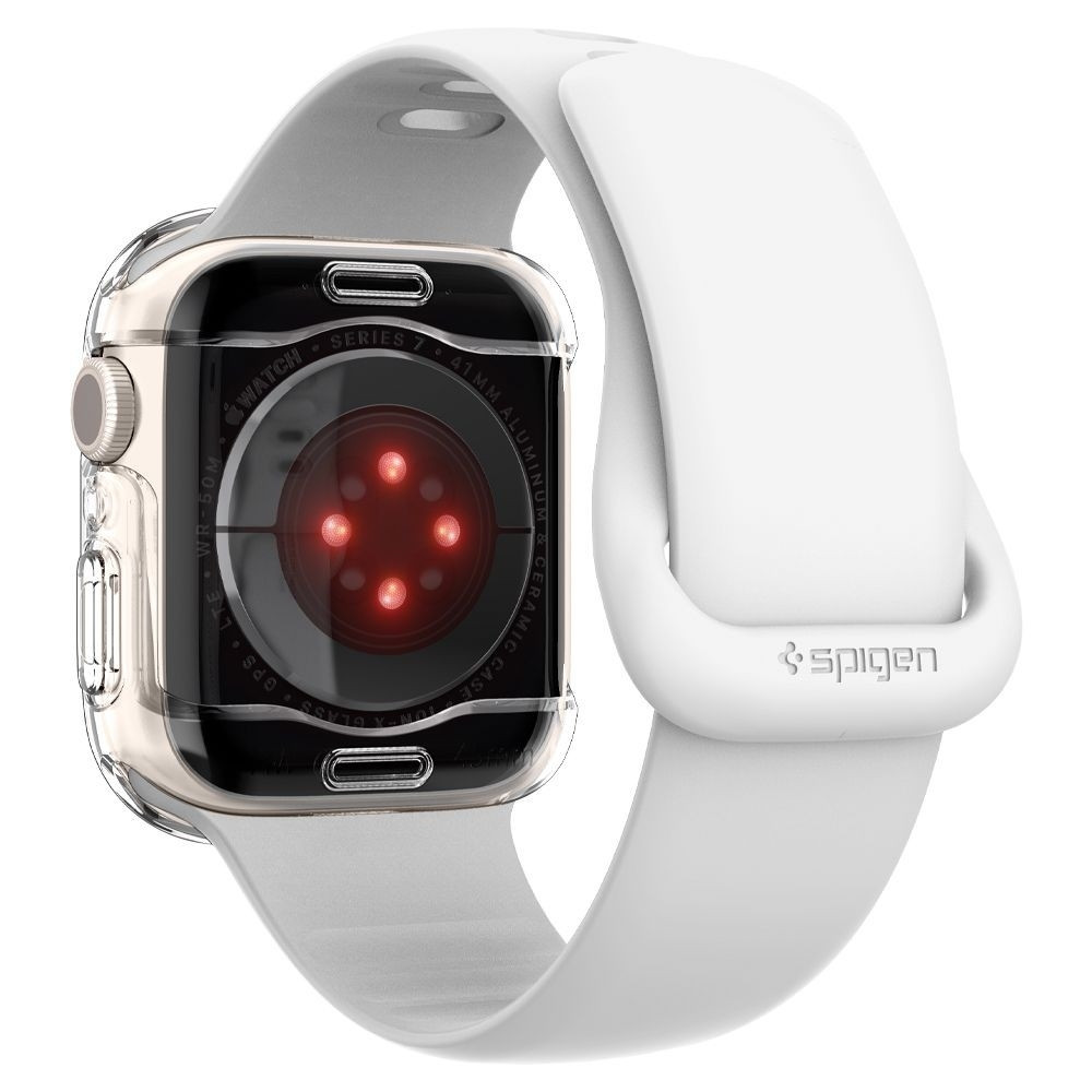 Spigen Θήκη Ultra Hybrid Apple Watch 7 41mm - Crystal Clear (ACS04188)