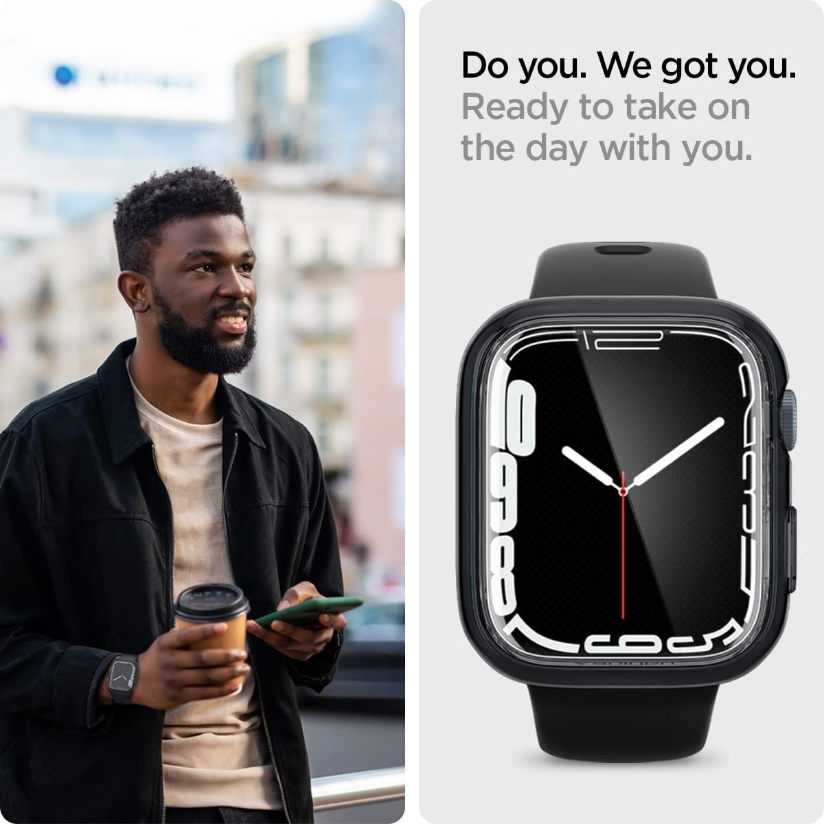 Spigen Θήκη Ultra Hybrid Apple Watch 7 45mm - Space Crystal (ACS04181)