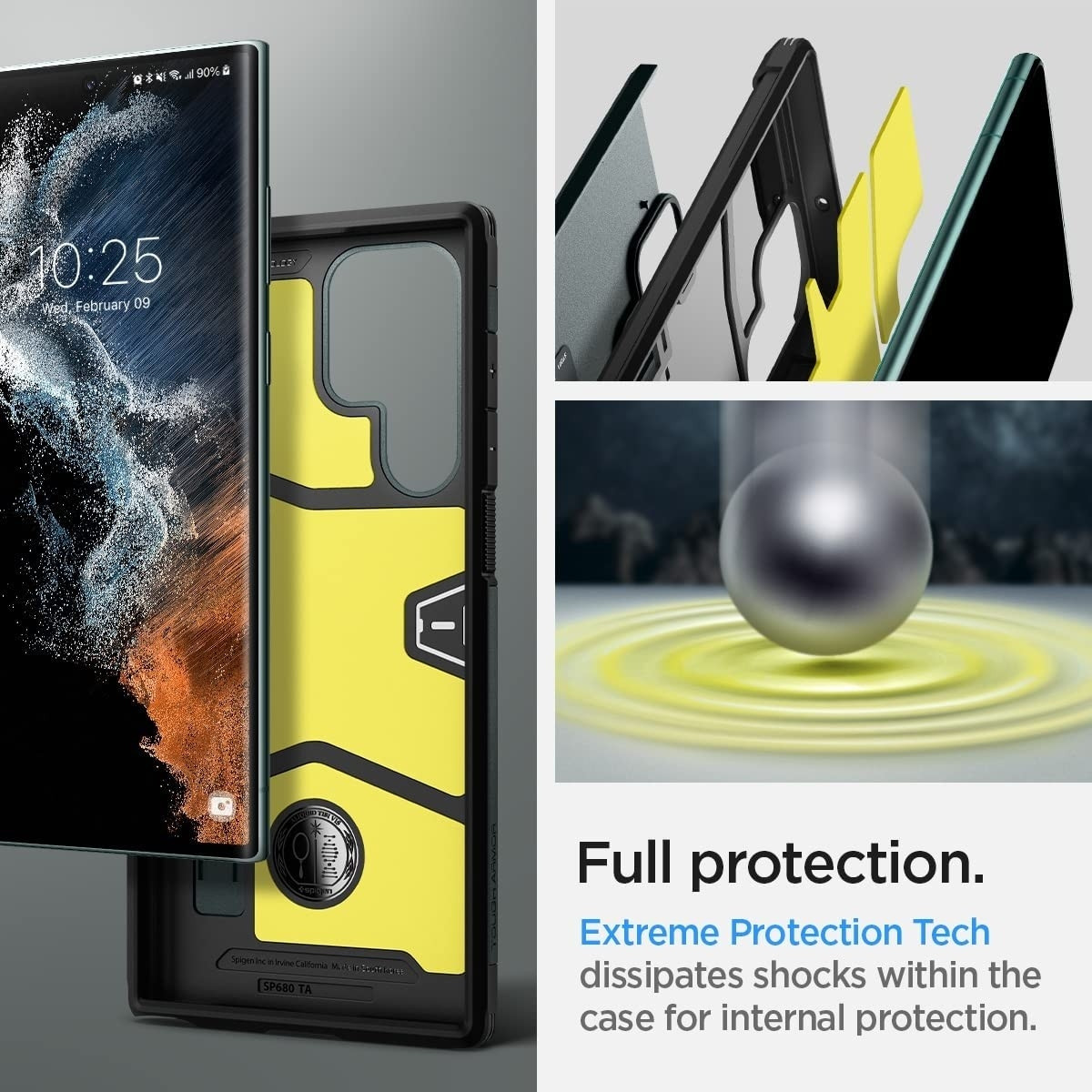 Spigen Tough Armor Θήκη Samsung Galaxy S22 Ultra 5G - Abyss Green (ACS04519)