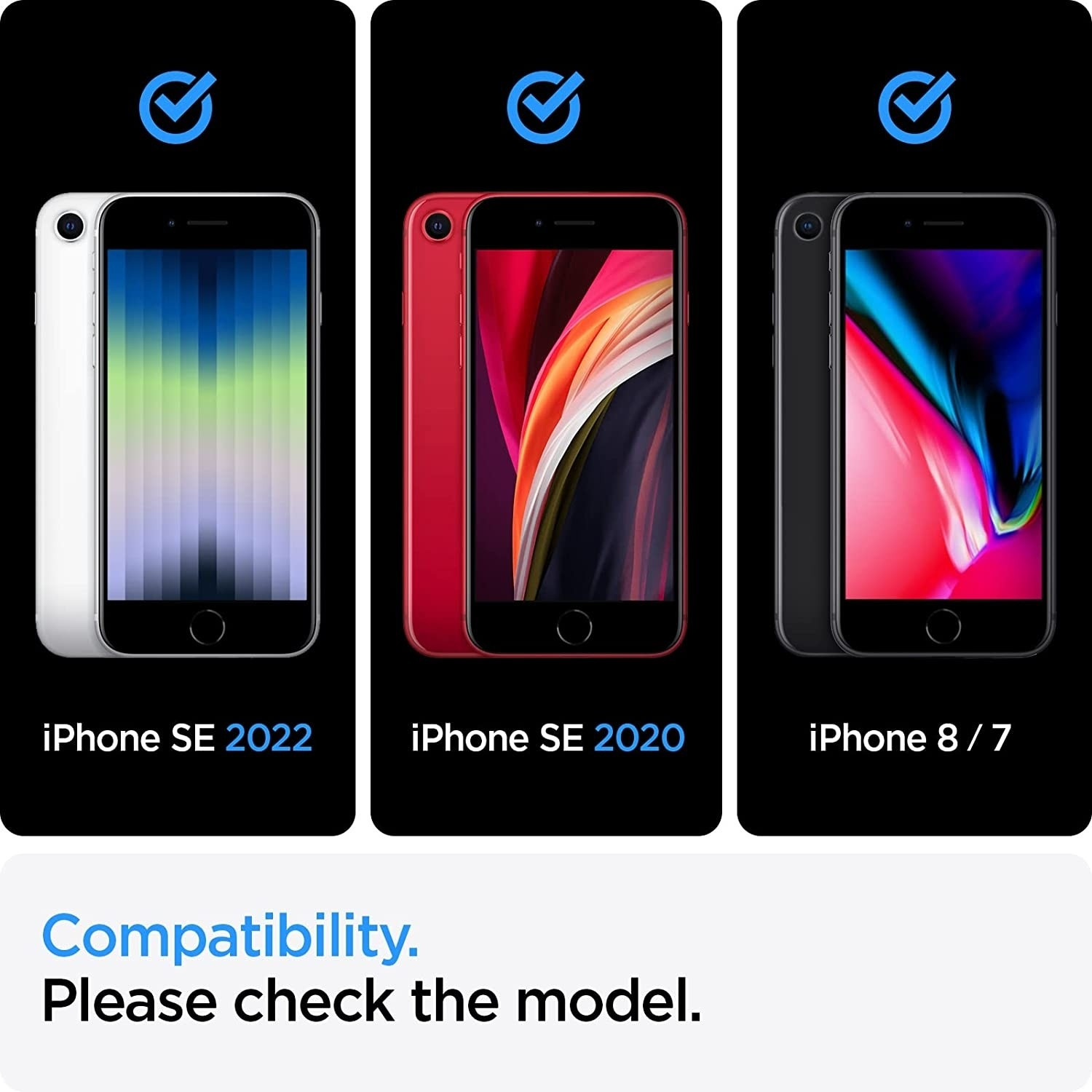 Spigen Ultra Hybrid 2 - Θήκη Apple iPhone SE 2022 / 2020 / 8 / 7 - Frost Black (ACS04353)